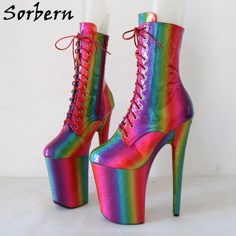 SORBERN Rainbow Booties – Loud, Proud & Sky-High