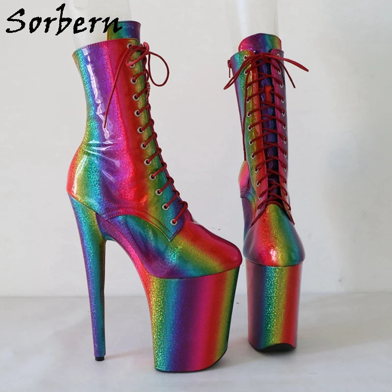 SORBERN Rainbow Booties – Loud, Proud & Sky-High