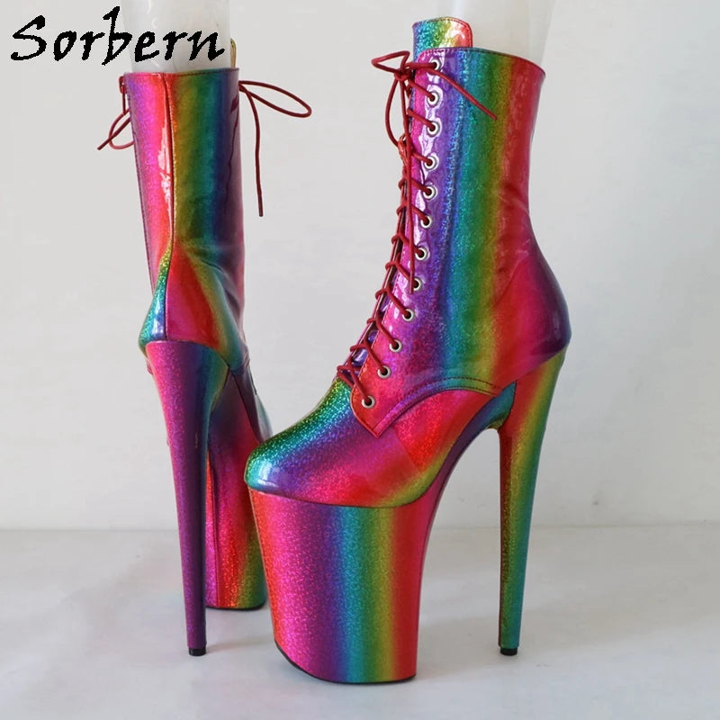 SORBERN Rainbow Booties – Loud, Proud & Sky-High
