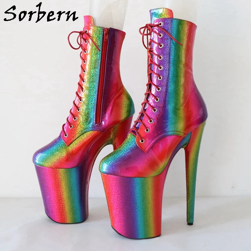 SORBERN Rainbow Booties – Loud, Proud & Sky-High