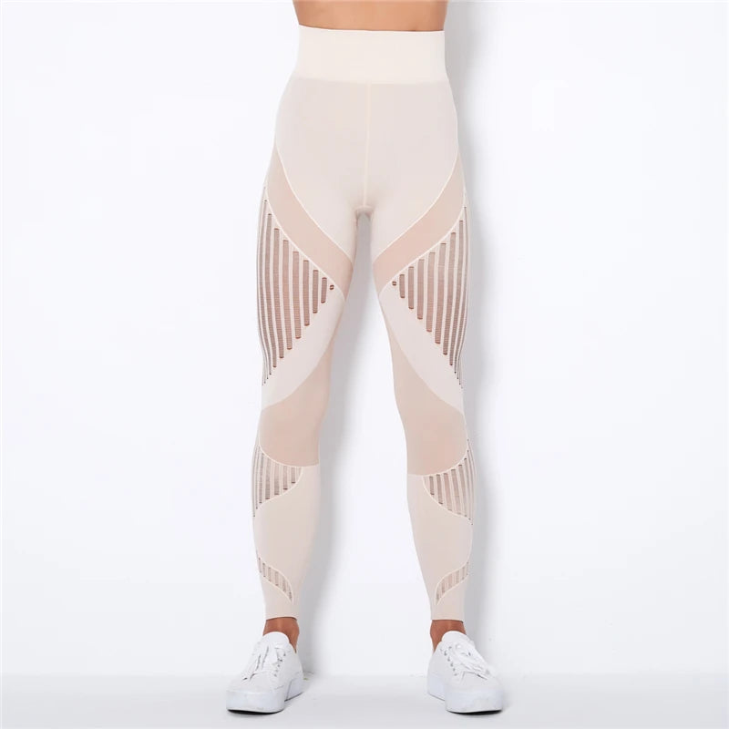 Nahtlose Leggings mit Mesh – High‑Waist Power für dein Workout