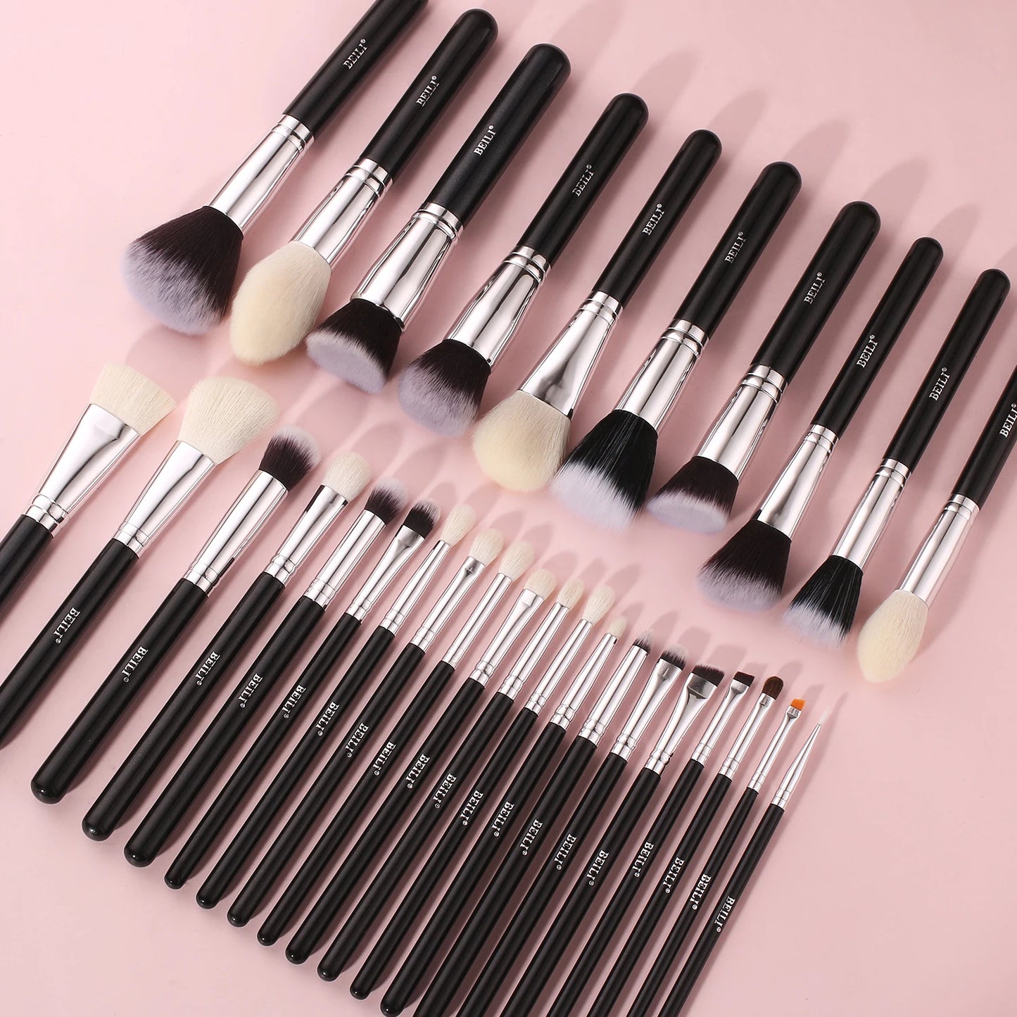 Beili Schwarzes Make-up-Pinsel-Set – Edles Profi-Tool aus Ziegenhaar! ✨