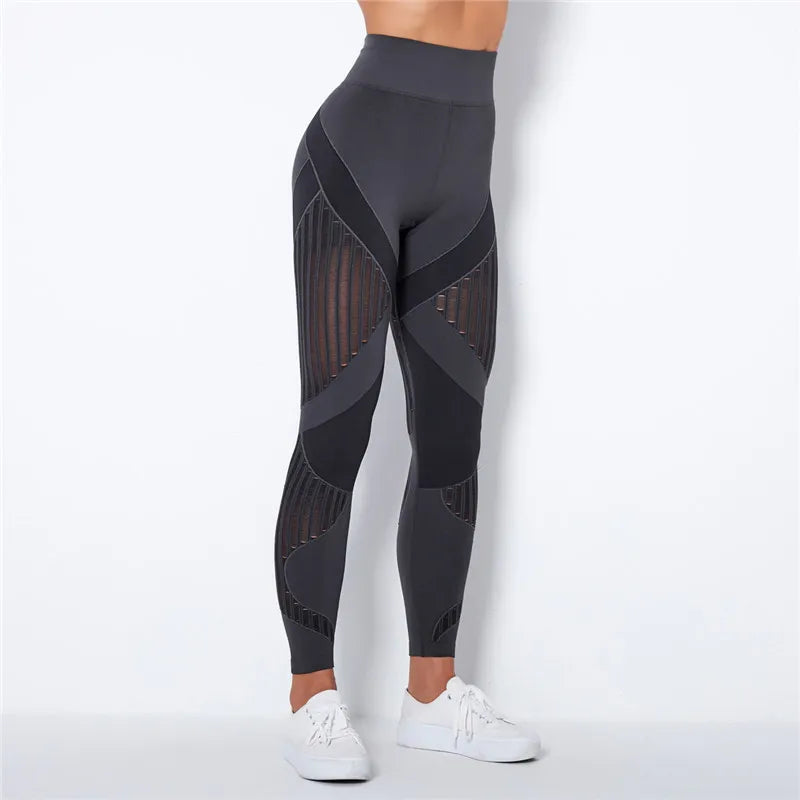 Nahtlose Leggings mit Mesh – High‑Waist Power für dein Workout