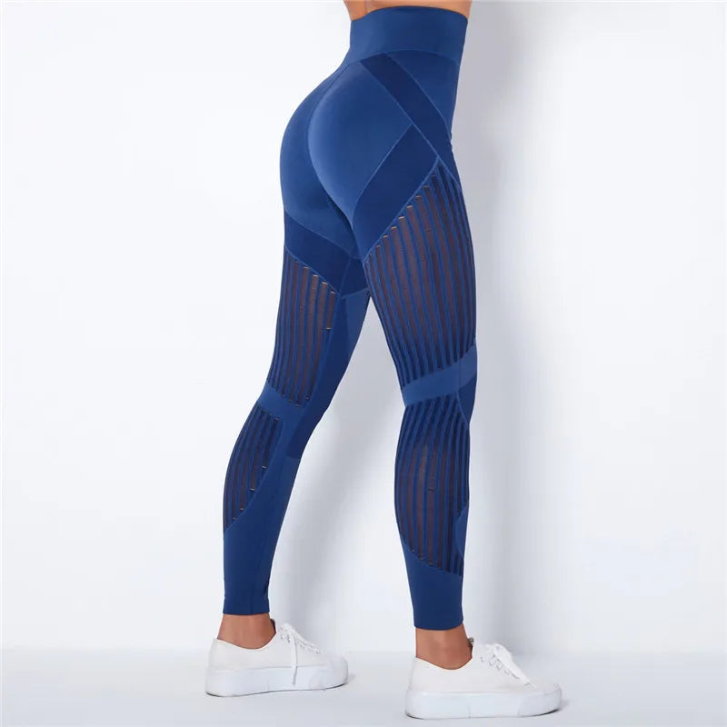 Nahtlose Leggings mit Mesh – High‑Waist Power für dein Workout