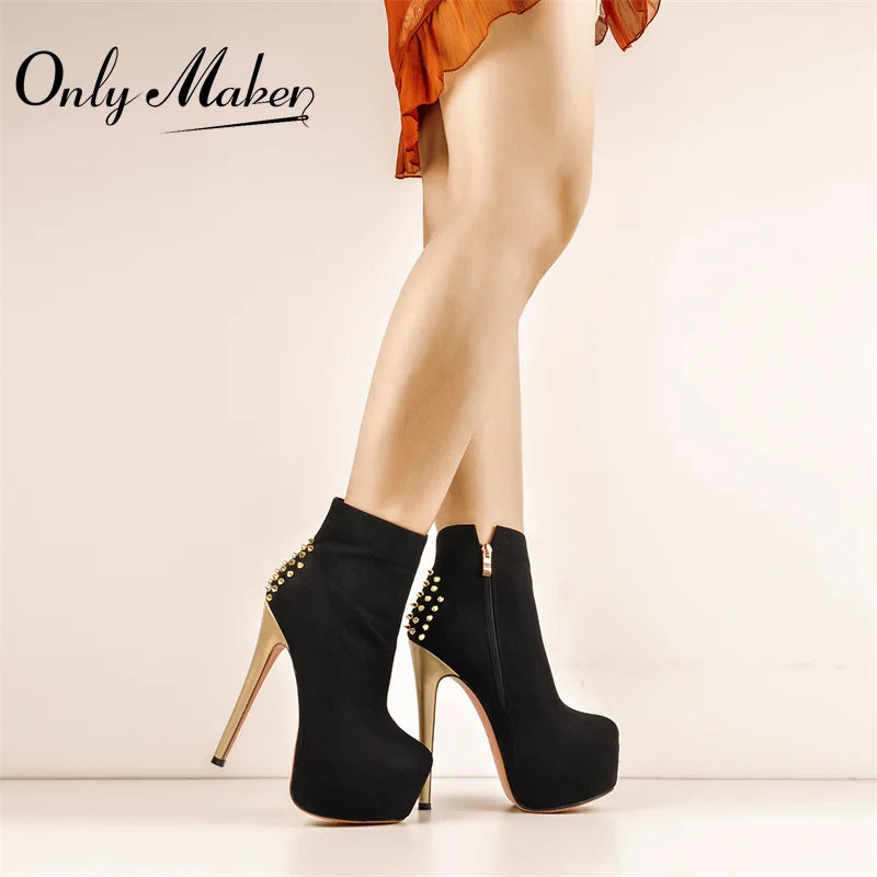 Ready to Rule – mit den Onlymaker Rivet Ankle Boots ✨