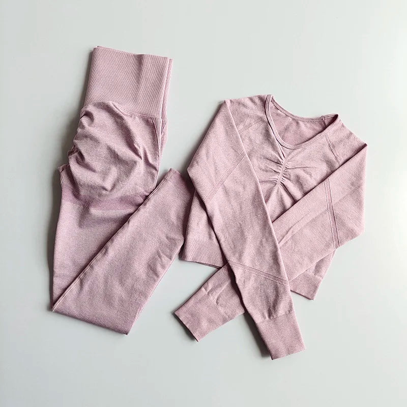 2-teiliges Nahtloses Yoga-Set – Perfekt für dein Workout