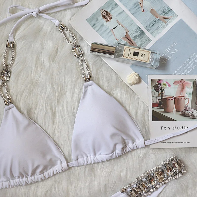 Kristall Bikini-Set – glamourös, sexy & voller Glanz