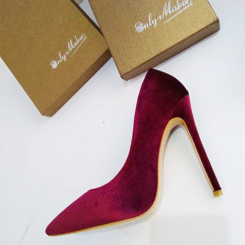 Onlymaker Frauen Stilettos – Elegante Spitz-Zeh Pumps für Jeden Anlass
