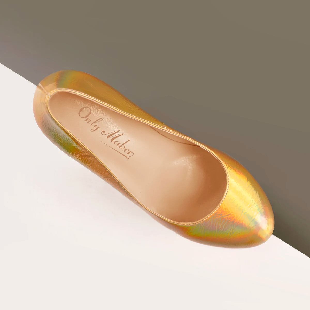 Onlymaker Frauen High Heel Plattform Stiletto Pumps – 16 cm Absatz in Gold