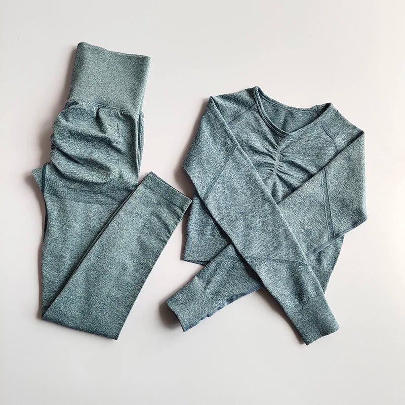 2-teiliges Nahtloses Yoga-Set – Perfekt für dein Workout