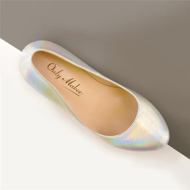 Onlymaker Frauen High Heel Plattform Stiletto Pumps – 16 cm Absatz in Silber