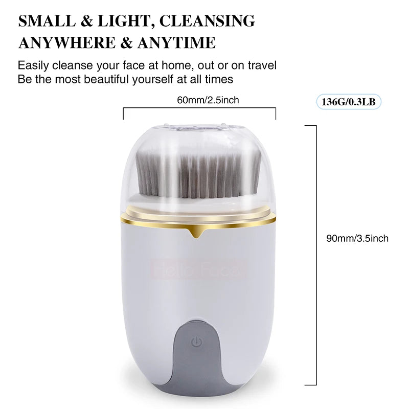 Hello Face Ultraschall-Gesichtsreiniger-Bürste – 360° Deep-Clean Spa zuhause! ✨