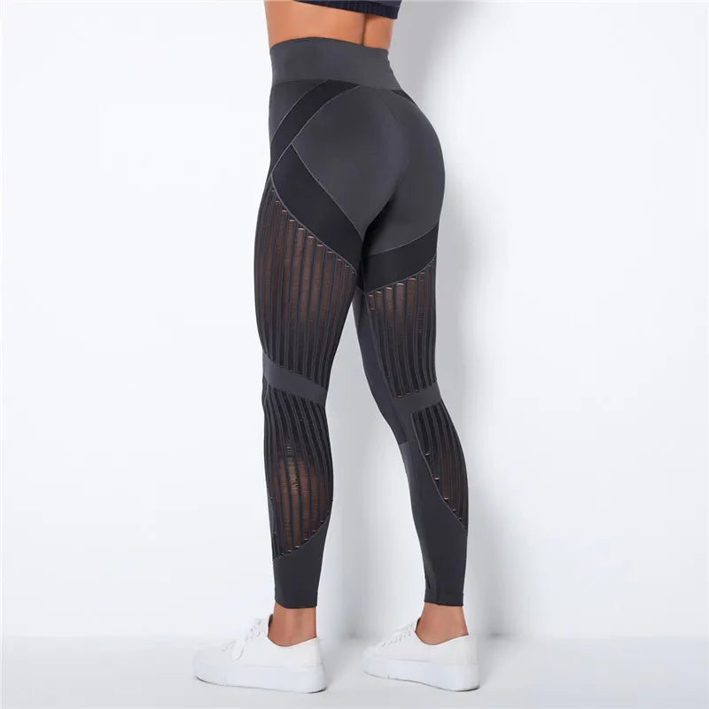 Nahtlose Leggings mit Mesh – High‑Waist Power für dein Workout