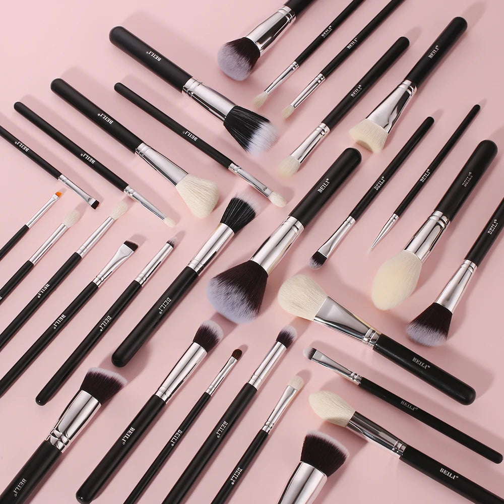 Beili Schwarzes Make-up-Pinsel-Set – Edles Profi-Tool aus Ziegenhaar! ✨