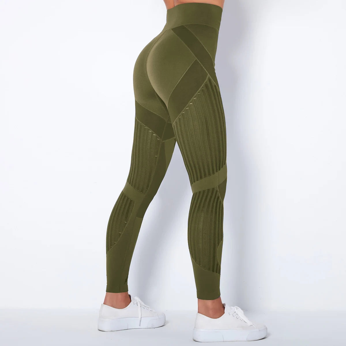 Nahtlose Leggings mit Mesh – High‑Waist Power für dein Workout
