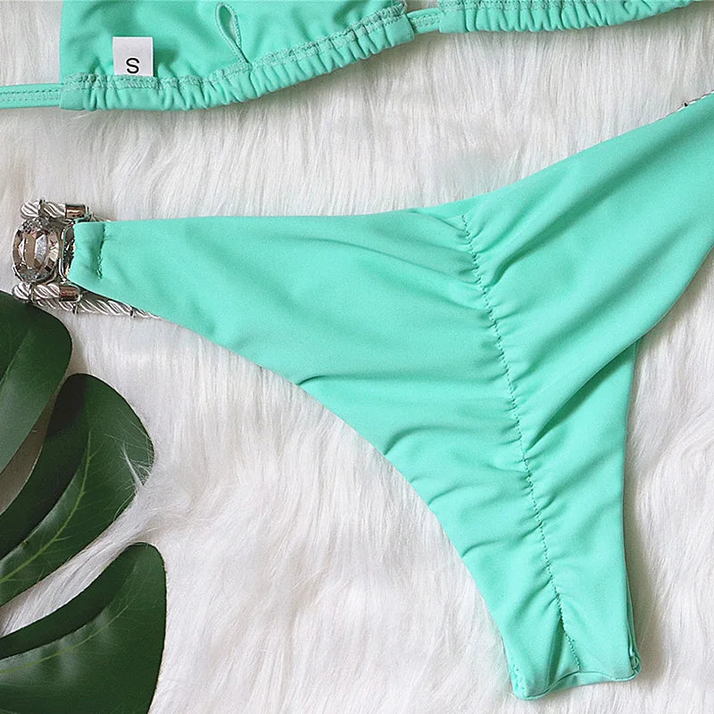 Kristall Bikini-Set – glamourös, sexy & voller Glanz