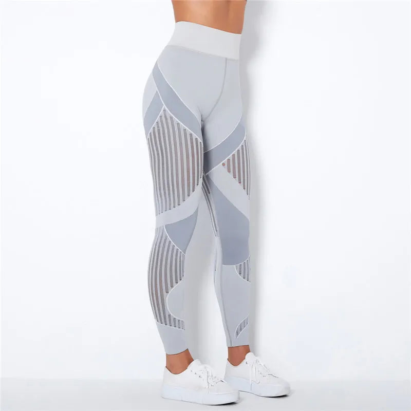 Nahtlose Leggings mit Mesh – High‑Waist Power für dein Workout