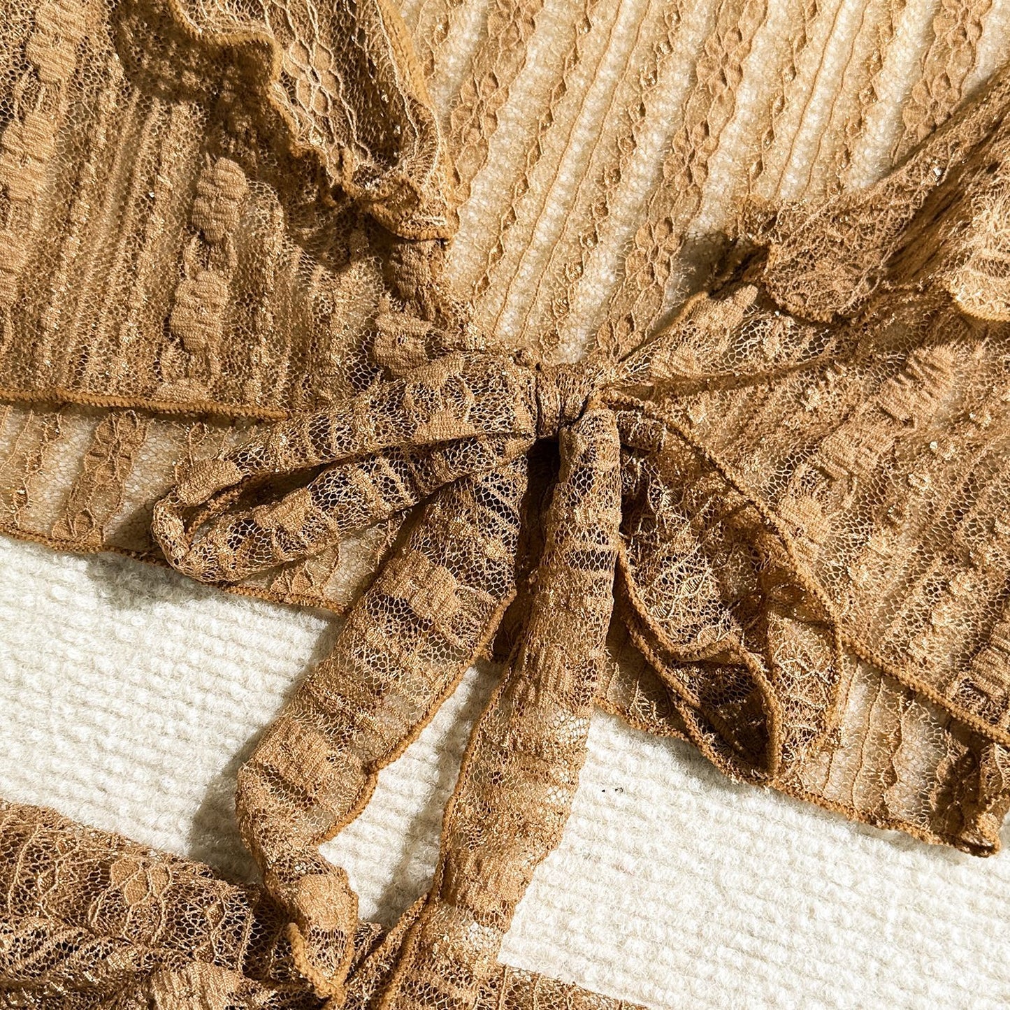 4-teiliges Bikini-Set mit Mesh und Sarong – dein stylischer Sommerlook