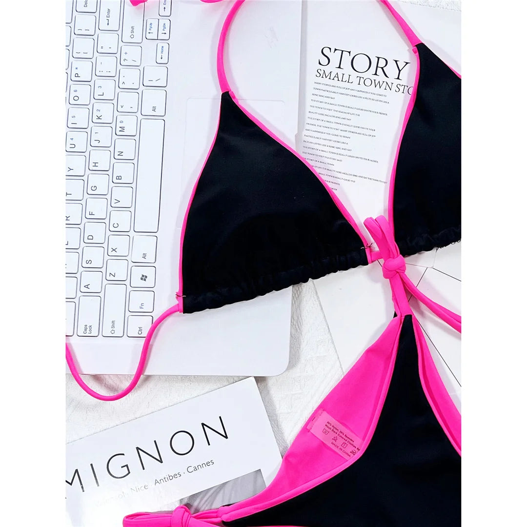 Halter-Bikini im Brazilian-Style – sexy, farbenfroh & perfekt für deinen Sommer