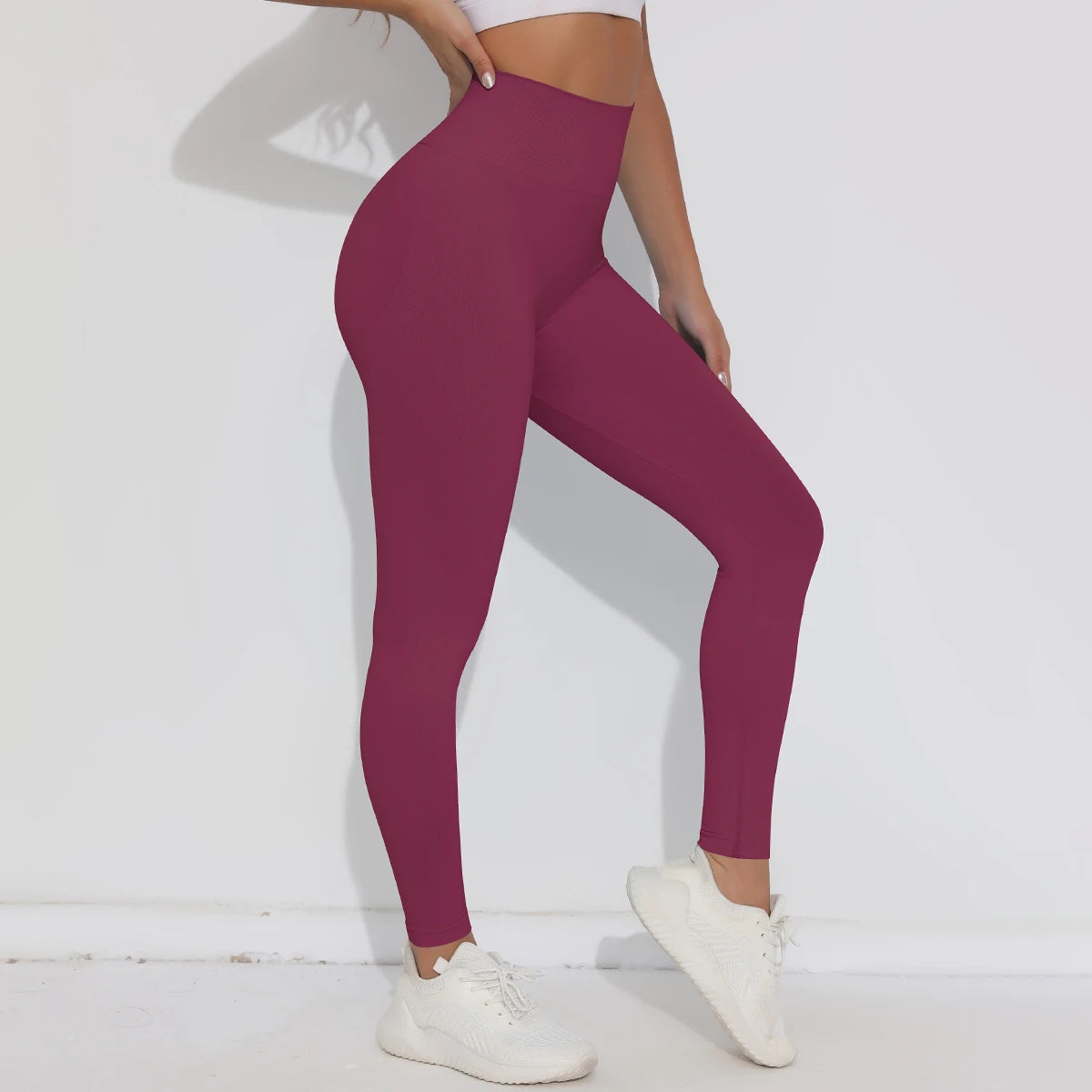 V-Butt Yoga Leggings – High-Waist Fitnesshose mit Push-Up-Effekt