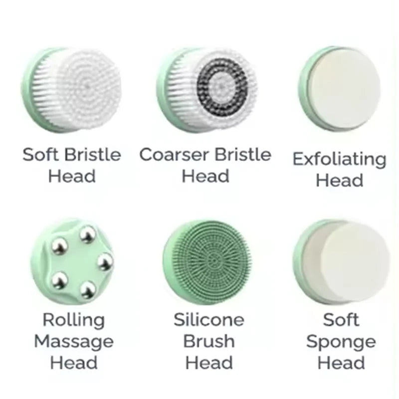 6-in-1 Gesichtsreinigungsbürste mit LED-Display – Dein Beauty-Upgrade für strahlende Haut! ✨