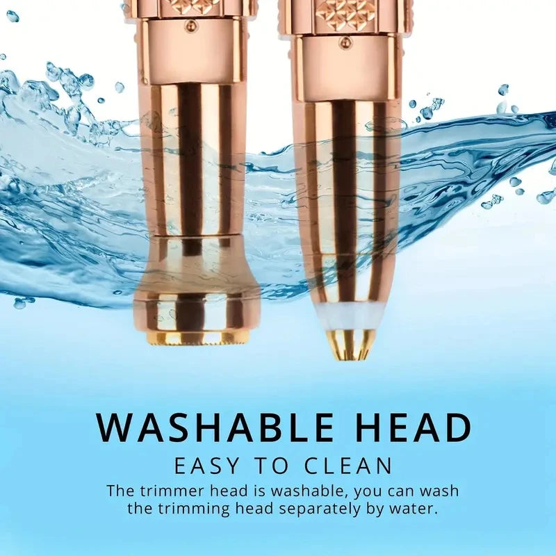 2‑in‑1 Wiederaufladbarer Augenbrauen‑ & Haarrasierer – Präzision trifft Komfort