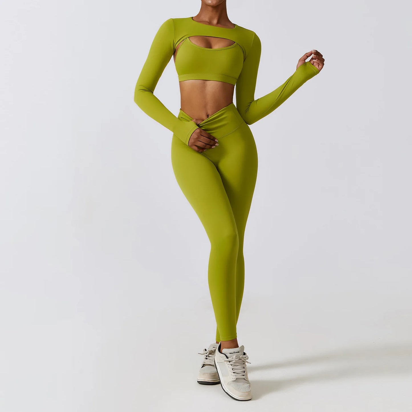 Stylisches 3er Set Workout Outfit für Damen – Perfekt für Fitness, Yoga & Sport