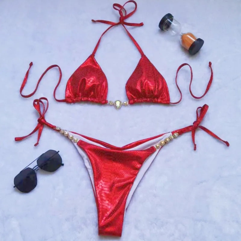 Strass Bikini-Set – glamourös, sexy & perfekt für den Sommer