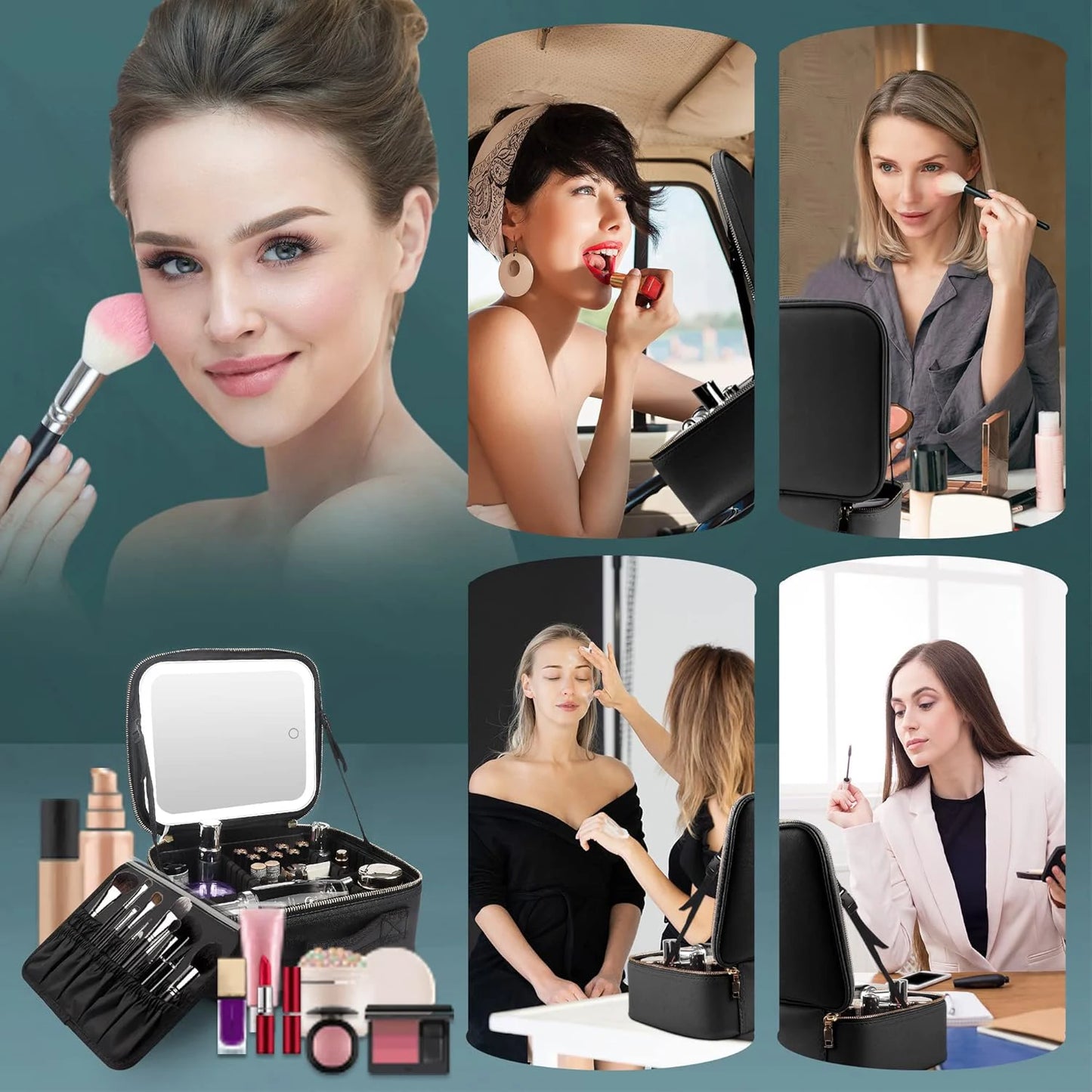 Make-up Organizer mit Spiegelleuchte – deine Beauty-Oase to go!