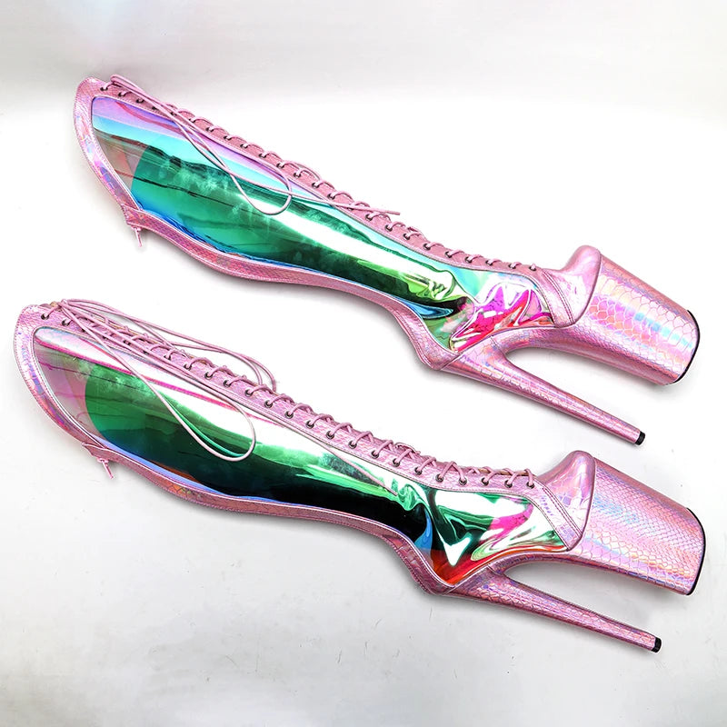 Holographic Snake Boots – Für deinen glitzernden Höhenflug