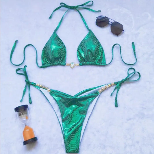 Strass Bikini-Set – glamourös, sexy & perfekt für den Sommer