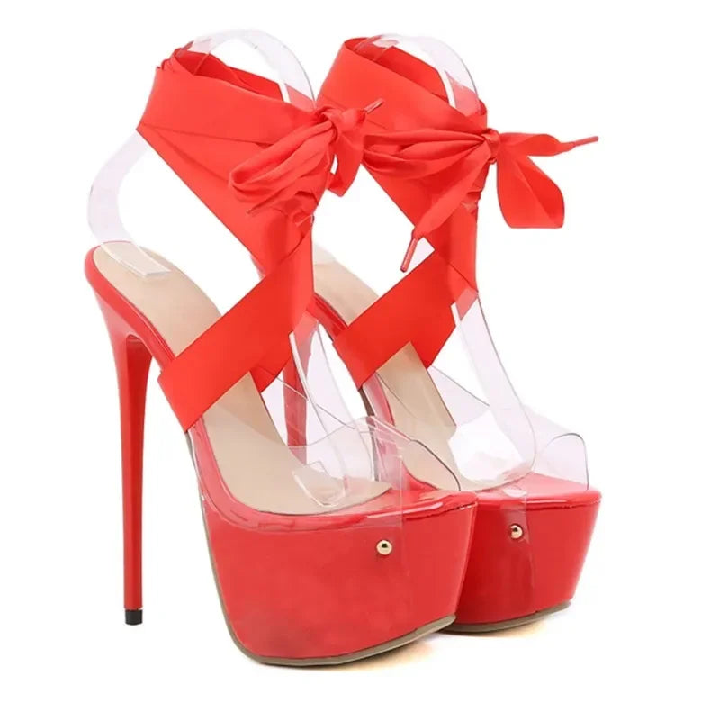 16 cm Platform Stiletto Sandalen – High Legs. High Drama.