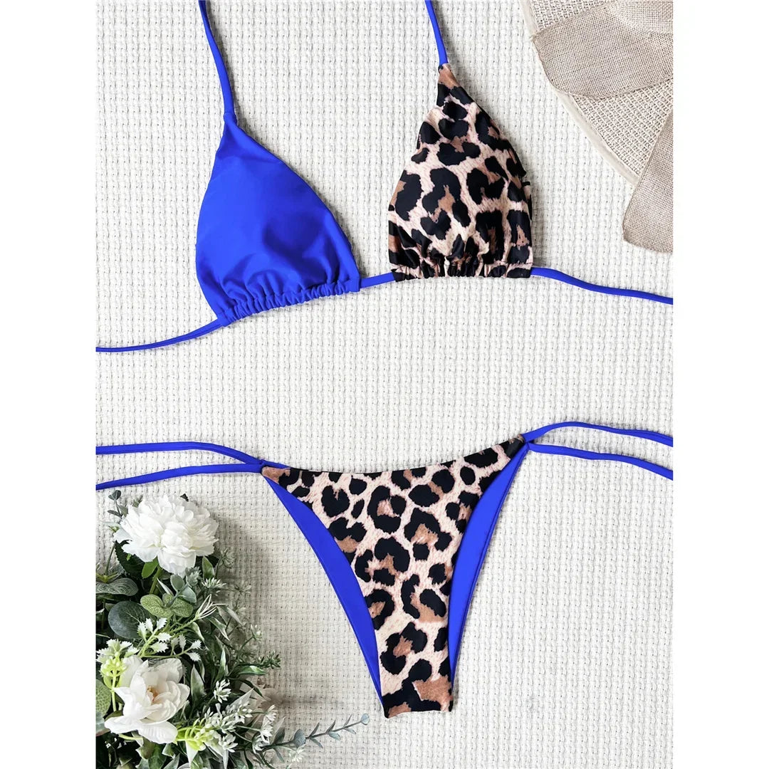 Leopard Satin Bikini-Set – wild, glänzend & ultra feminin