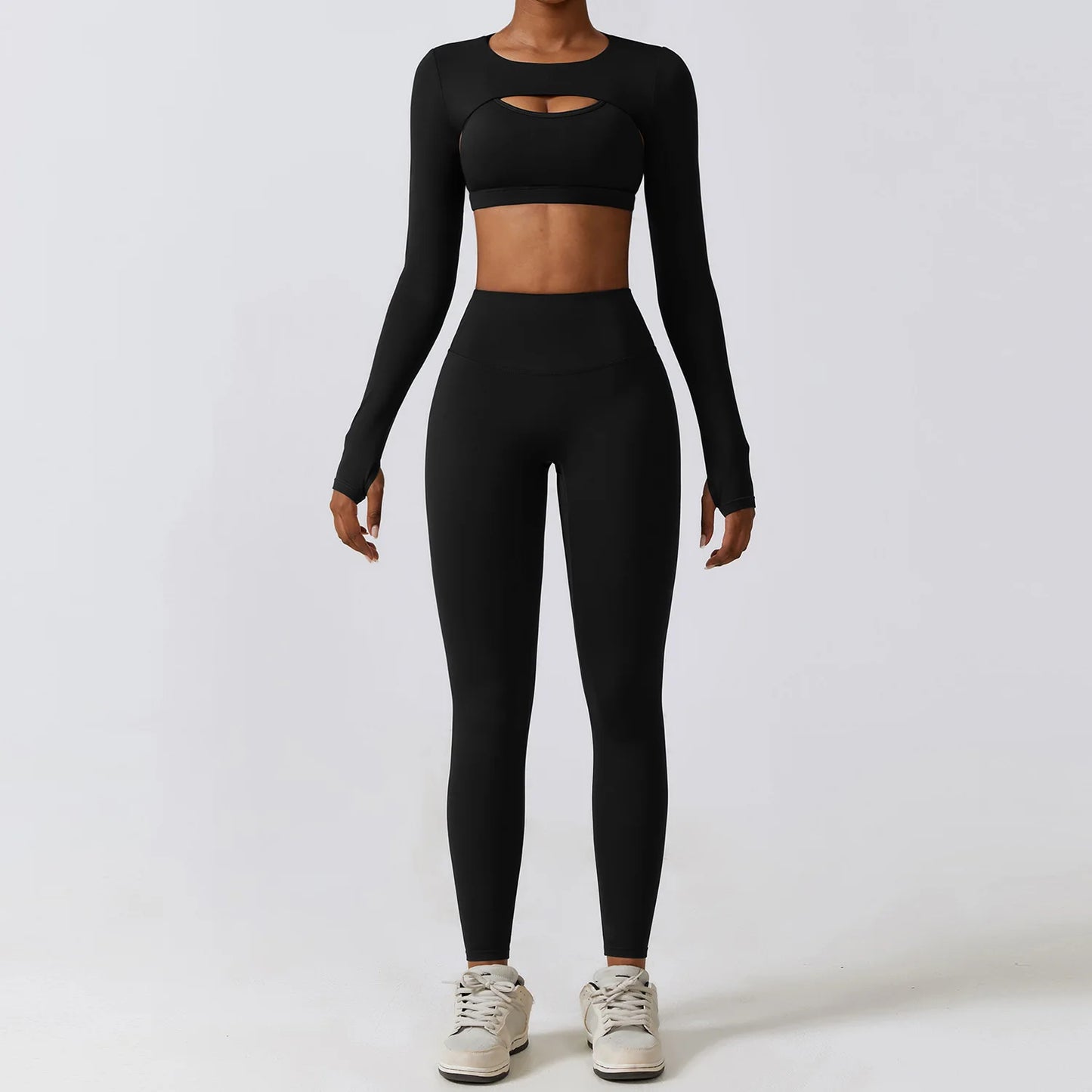Stylisches 3er Set Workout Outfit für Damen – Perfekt für Fitness, Yoga & Sport