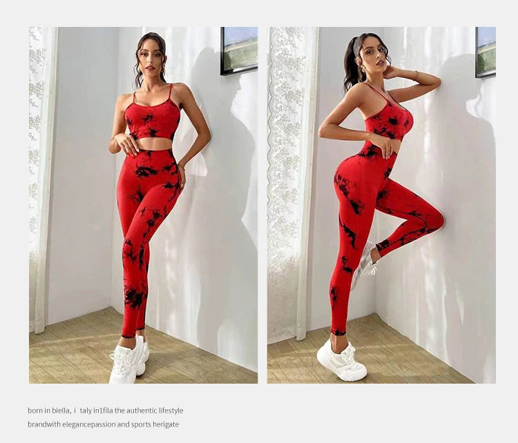 Tie-Dye Yoga Set – Nahtlos, stylisch, kraftvoll