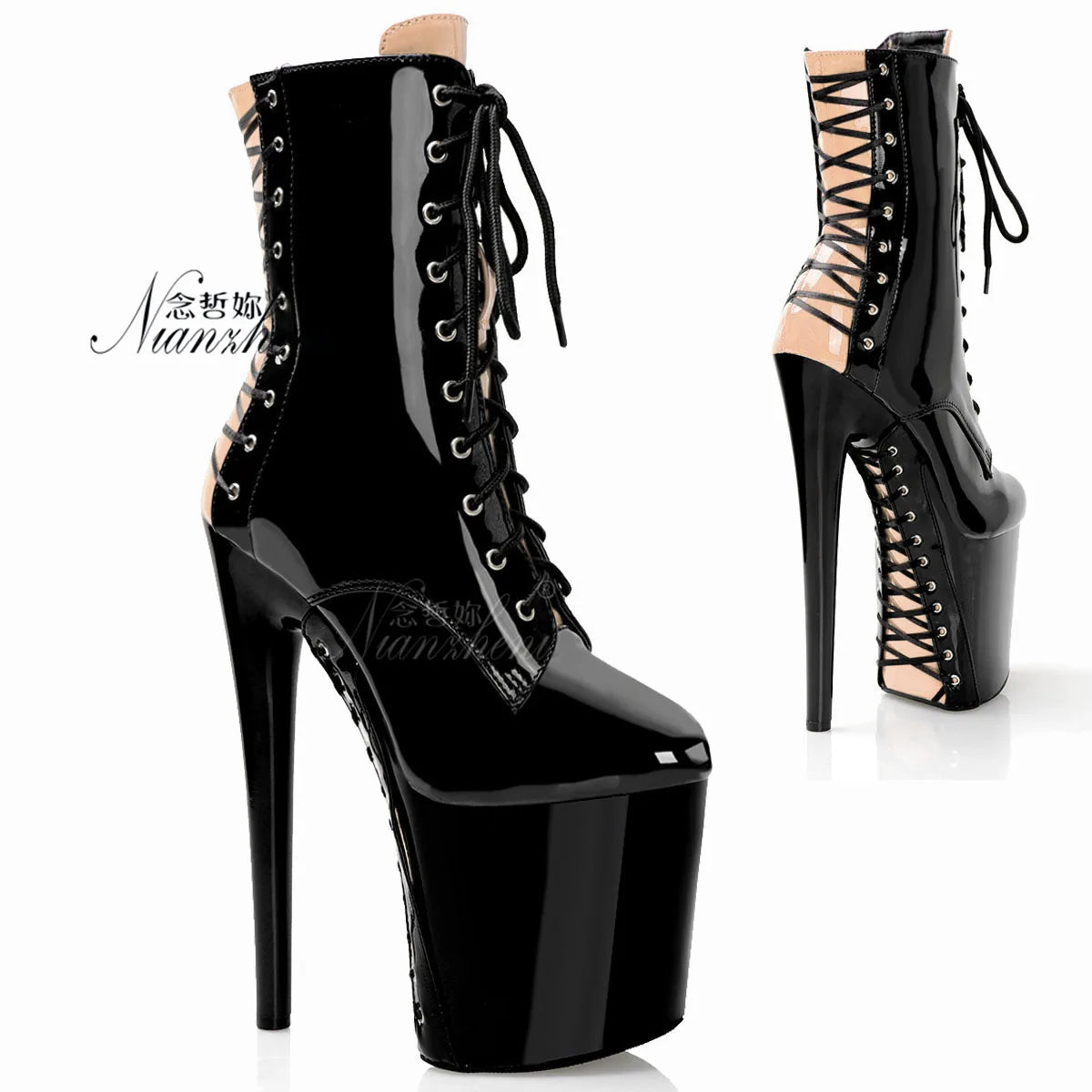 Shiny Shock Boots – Fetish Glam in deiner Farbe