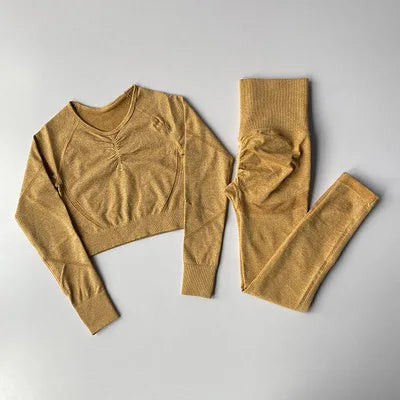 2-teiliges Nahtloses Yoga-Set – Perfekt für dein Workout