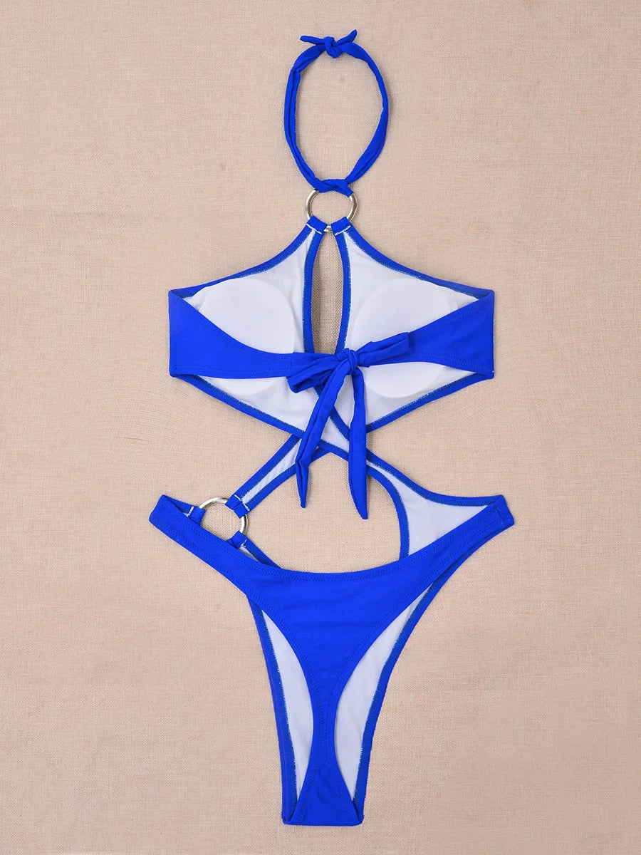 Cut-Out Monokini mit Ringen – modern, sexy & detailverliebt