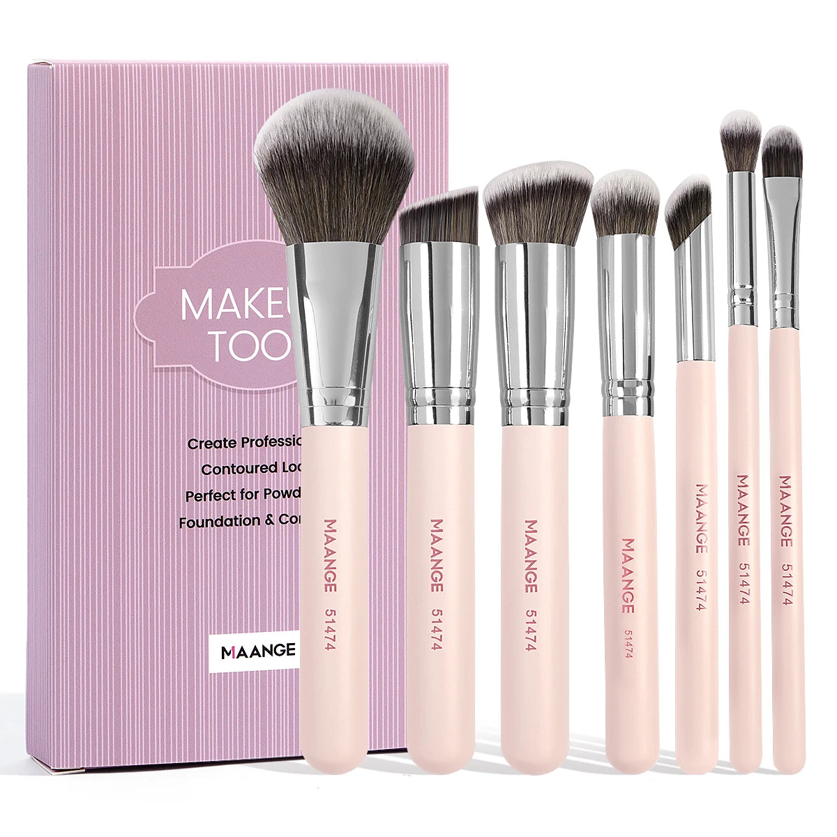 Maange 7-teiliges Make-up-Pinsel-Set – Dein Essentials-Kit für makellose Looks! ✨