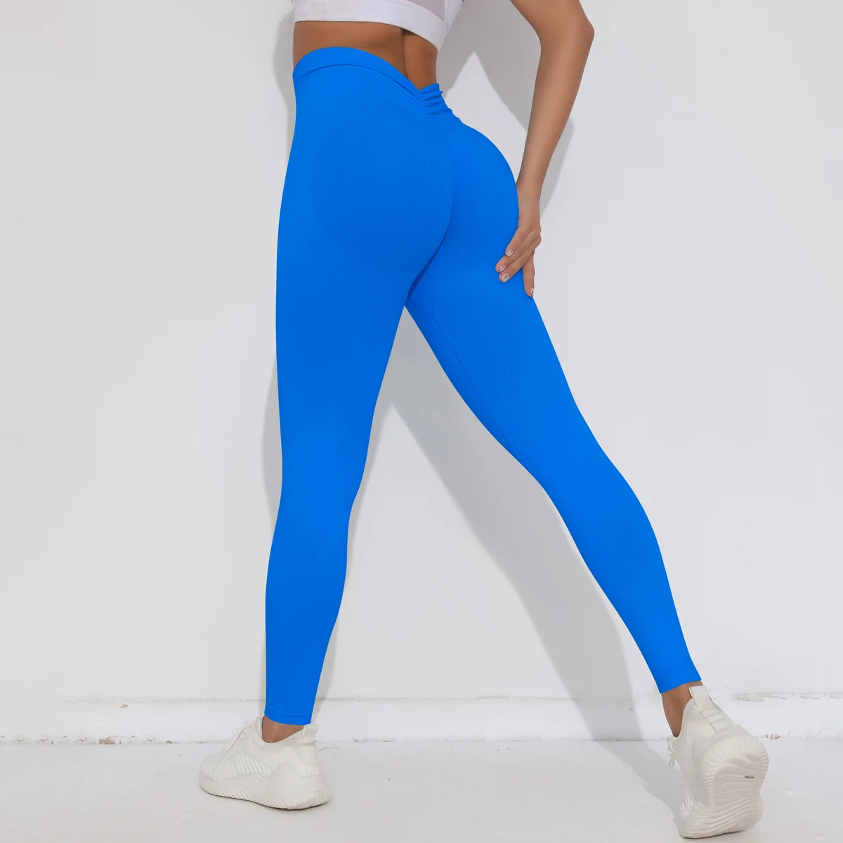 V-Butt Yoga Leggings – High-Waist Fitnesshose mit Push-Up-Effekt