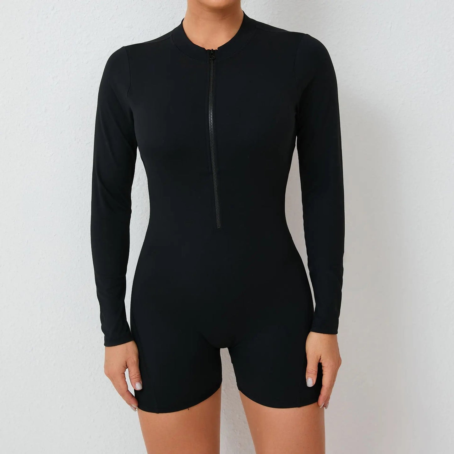 V-Rücken Scrunch Sport-Jumpsuit – Perfekte Kombination aus Style & Performance