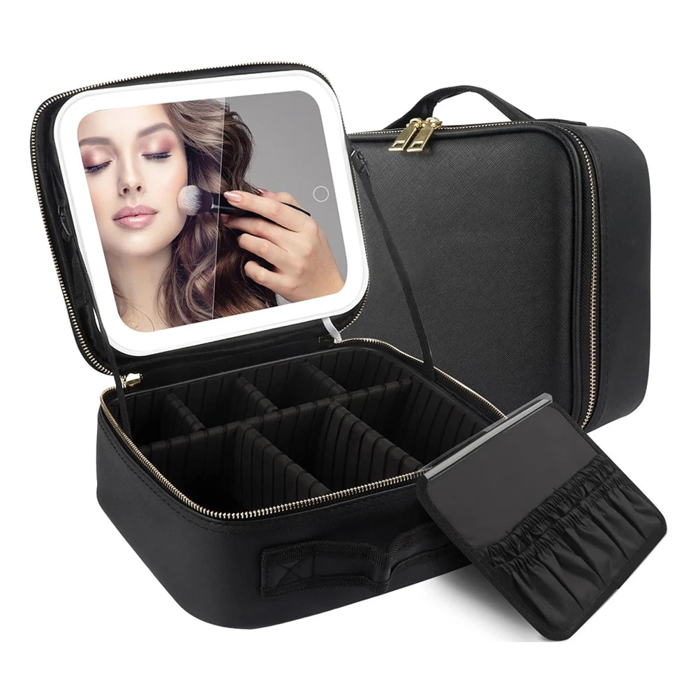 Make-up Organizer mit Spiegelleuchte – deine Beauty-Oase to go!