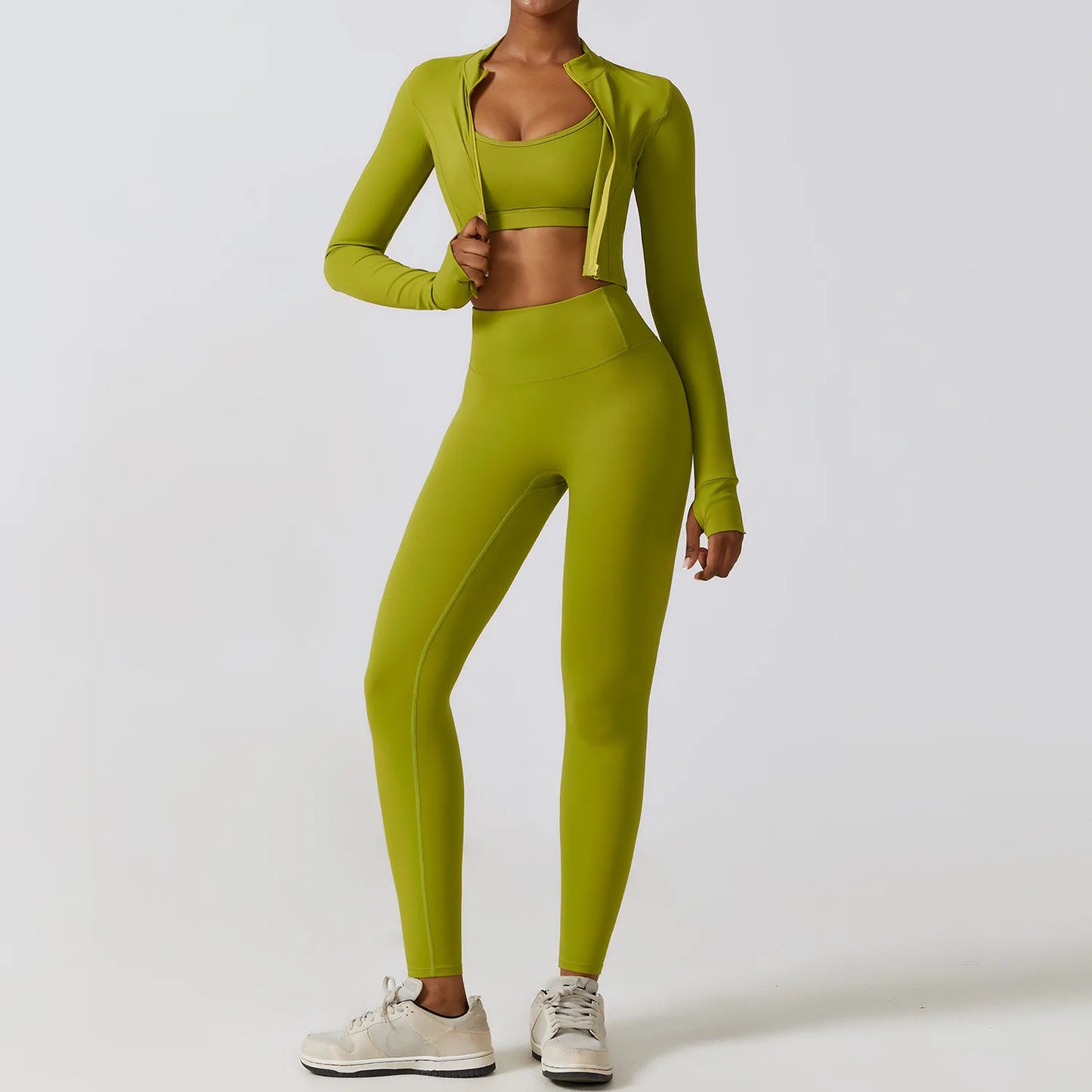 Stylisches 3er Workout Outfit für Damen – Dein perfekter Begleiter für Fitness und Gym