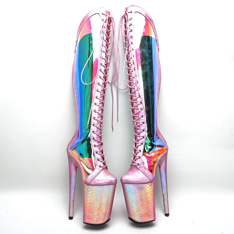 Holographic Snake Boots – Für deinen glitzernden Höhenflug