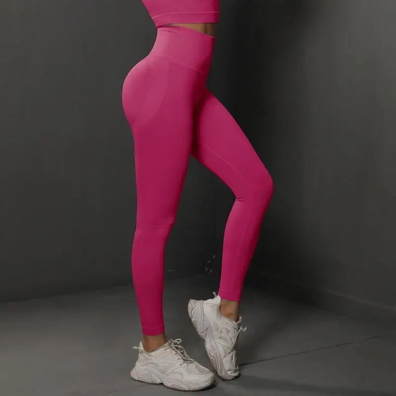 Nahtlose Fitness-Leggings – Push-Up & Hohe Taille für Perfekten Halt
