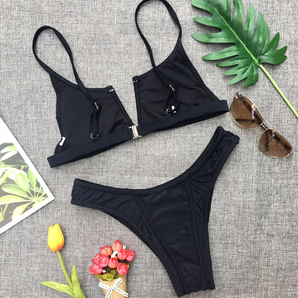 Denim-Style Bikini-Set – cool, sexy & perfekt für den Sommer
