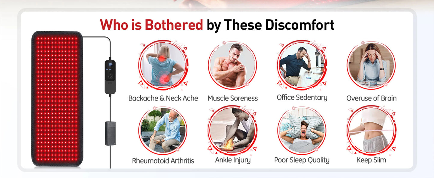 Tiefenentspannung für deinen Körper – mit dem aktualisierten Rotlicht-Therapie Heizkissen 🔥
