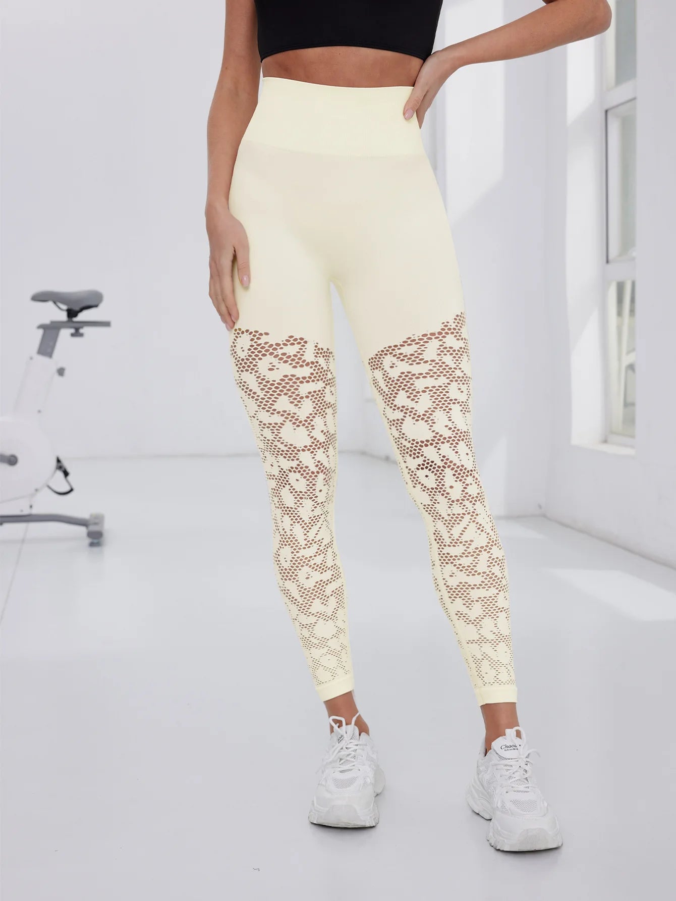 TRY TO BN Sport‑Leggings – Nahtlose Mesh‑Power für dein Workout