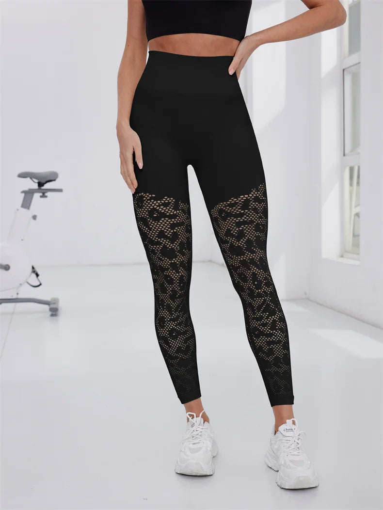 TRY TO BN Sport‑Leggings – Nahtlose Mesh‑Power für dein Workout