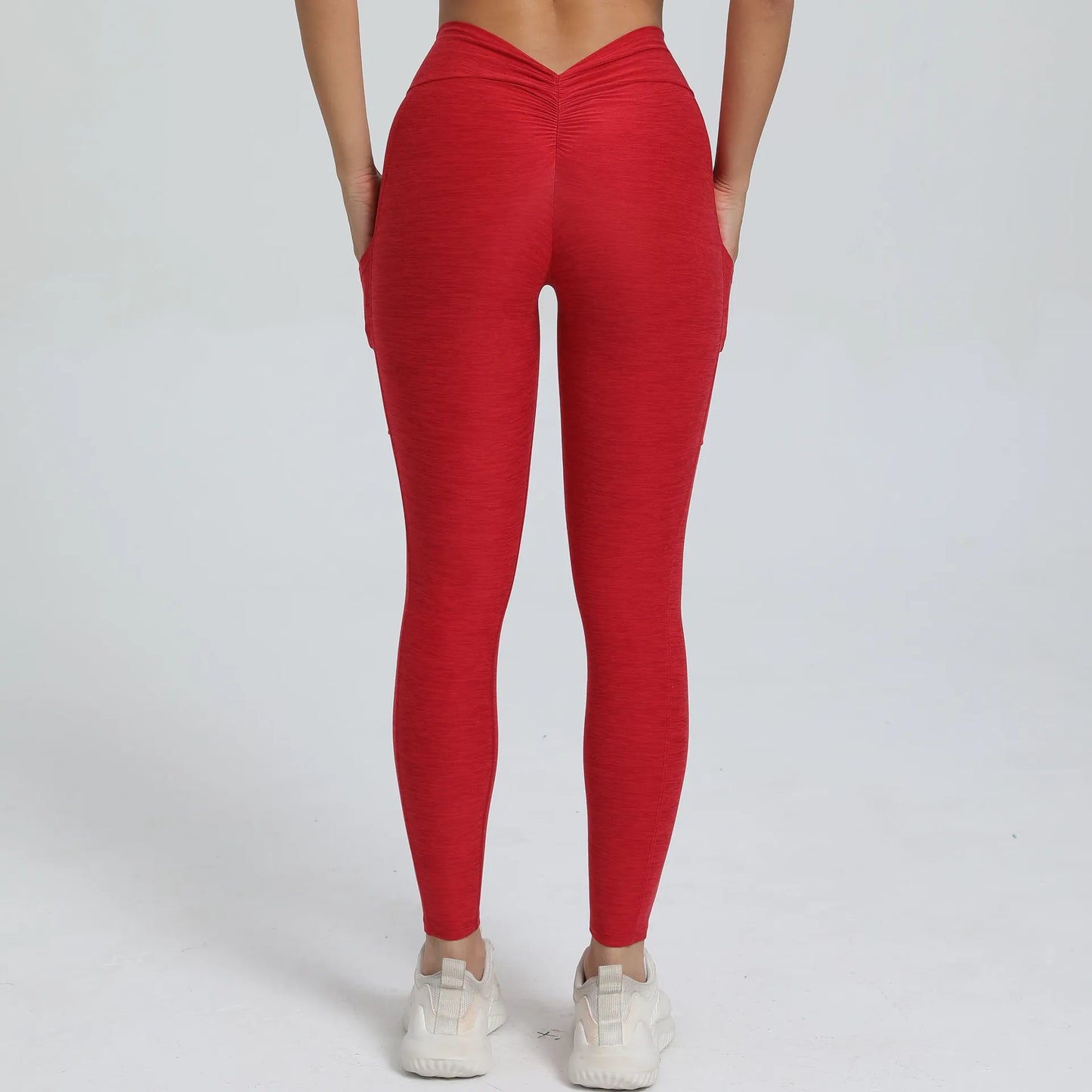 V-Taille Yogahose mit Scrunch-Effekt β Figurbetont & funktional ππ€